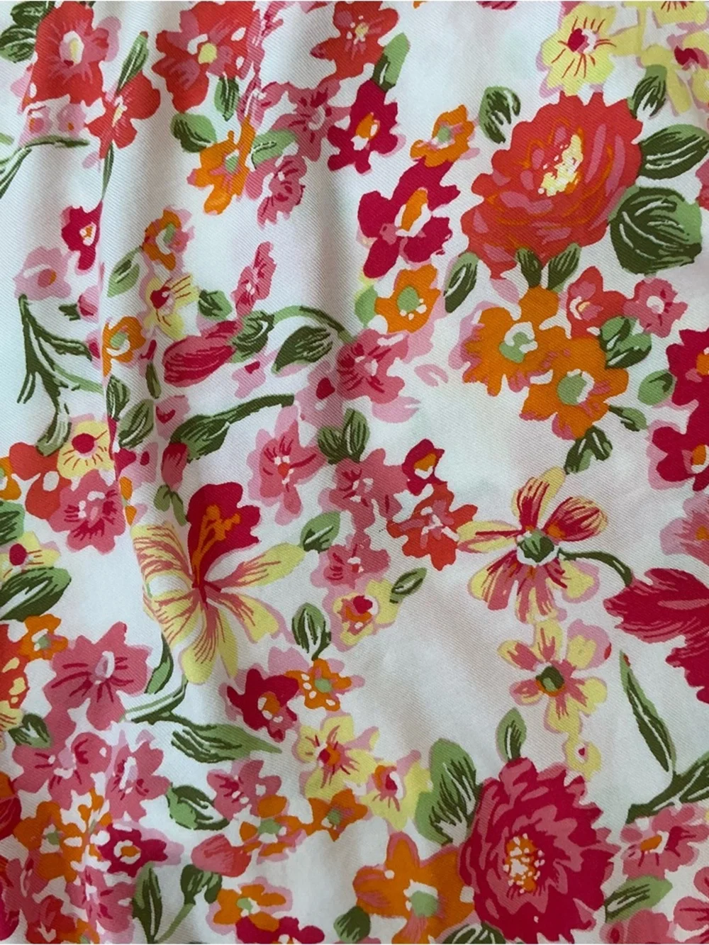 Lane Bryant Floral V-Neck Top Blouse in Pink, Orange & Green Plus 18/20 - Picture 8 of 16